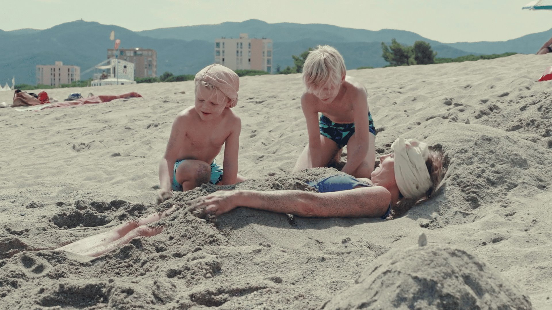 Fanny à la plage